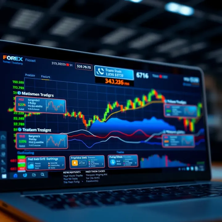 Key Features of Top Forex Trading Platforms Graphical representation of forex trading platforms showing key features and user interface