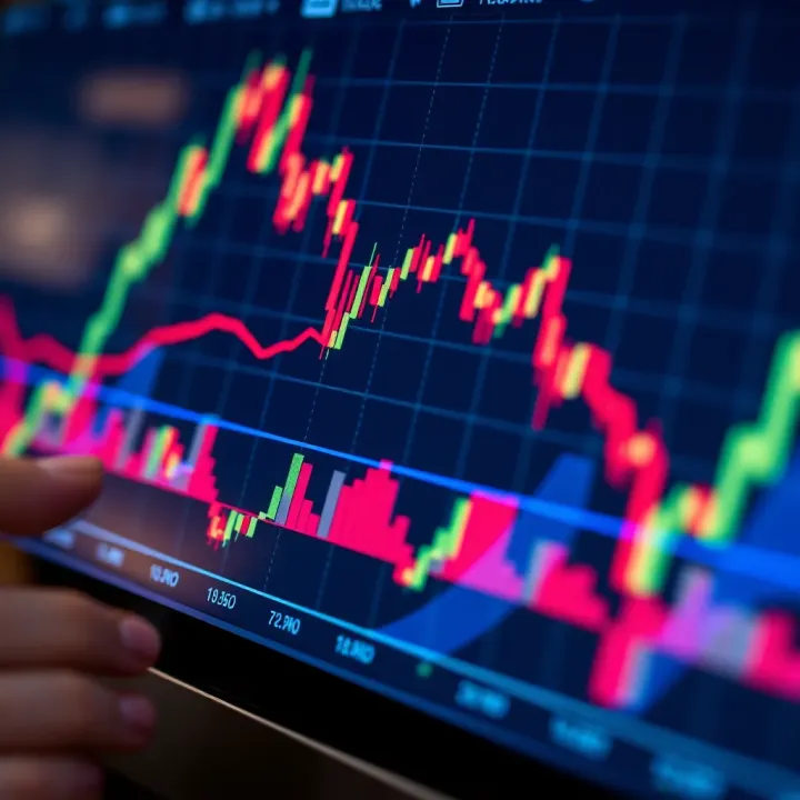 Forex Market Analysis and Trend Identification Chart displaying upward and downward trends indicating forex market analysis