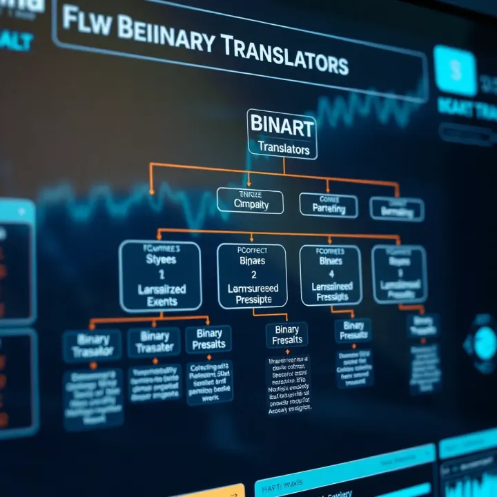 Flowchart showing different types of binary translators and their applications in technology