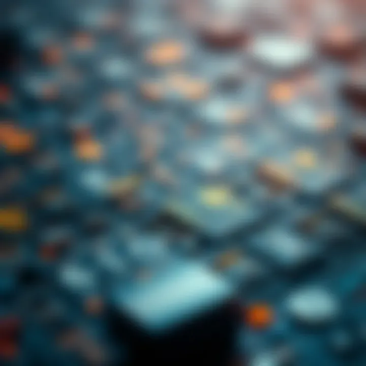 Illustration depicting data storage and transmission using binary blocks