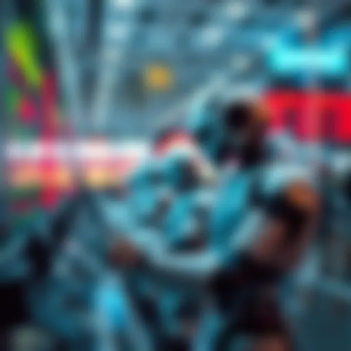 Conceptual representation of binary bots executing trades in digital market