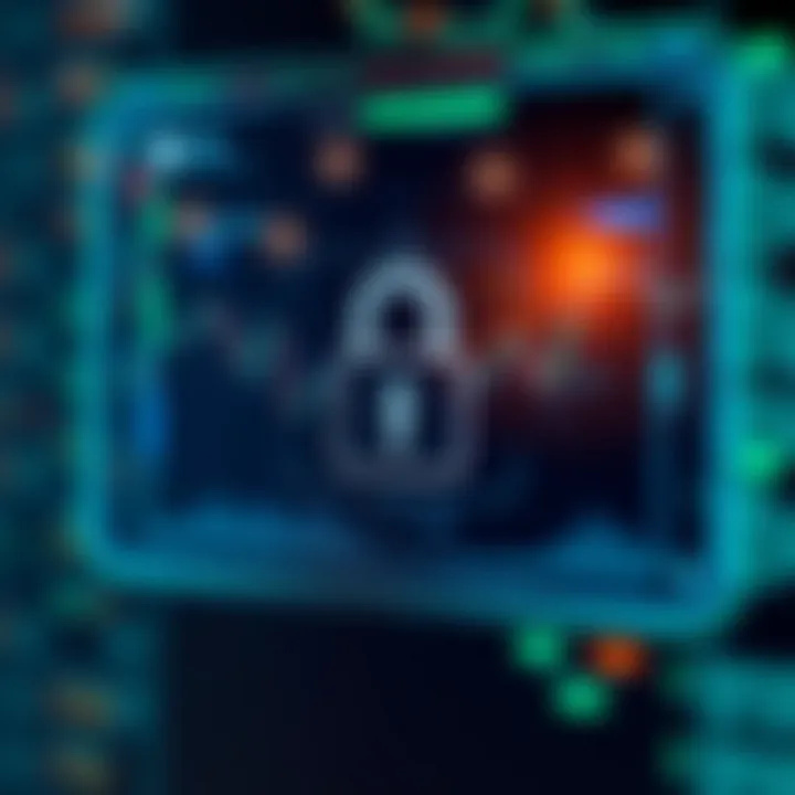 Secure digital login interface showing encrypted access for online trading account