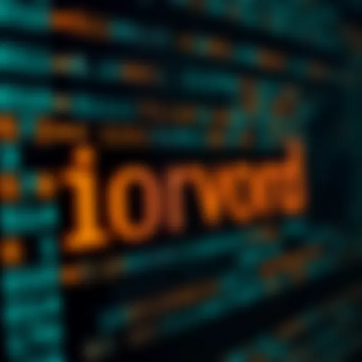 Visual representation of character encoding translating binary code into readable text