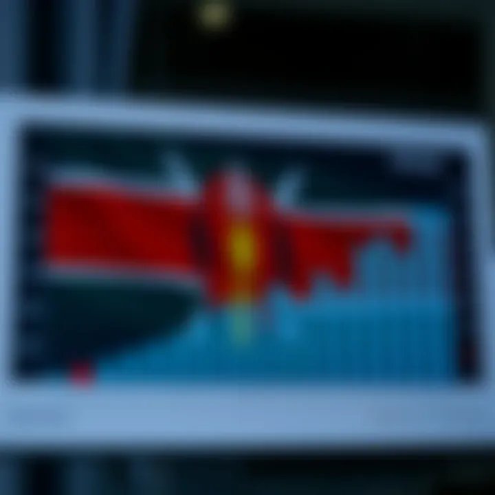 Graph showing comparison of forex brokers with Kenyan flag in the background