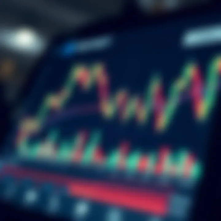 Graph illustrating forex market trends and app features enhancing trading decisions