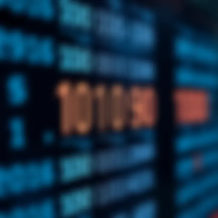 Diagram showing binary digits aligned with place values for decimal conversion