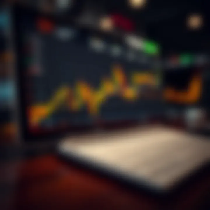 Graph showing market trends influenced by key economic indicators alongside a calendar