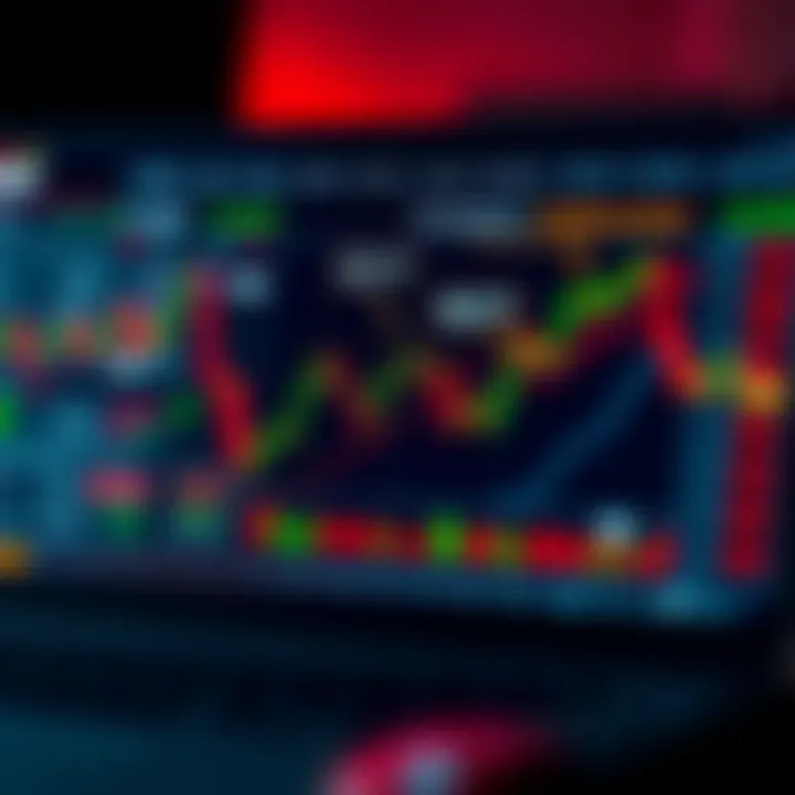 Illustration of risk management techniques with charts, stop-loss markers, and portfolio diversification symbols