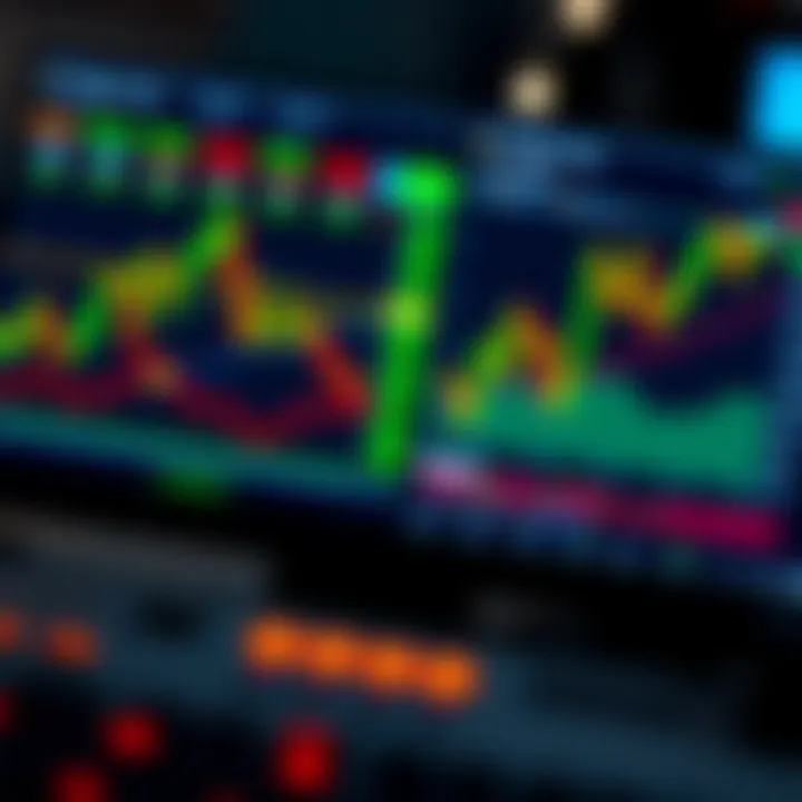 Dashboard displaying technical indicators and risk management tools for asset selection