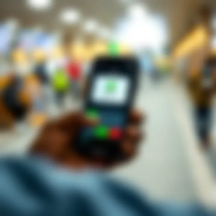 Mobile phone displaying M-Pesa app for secure forex transaction in Kenya