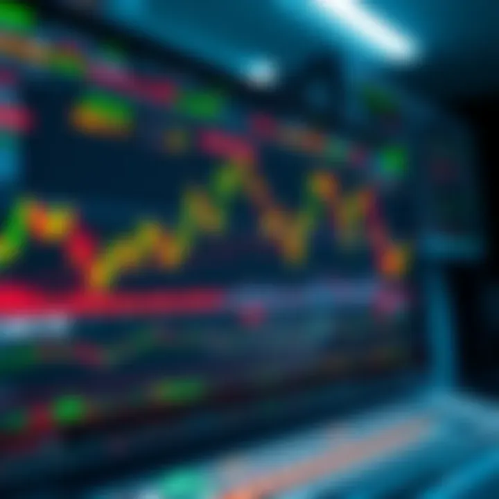 Illustration of forex trading platform with charts and data for investors