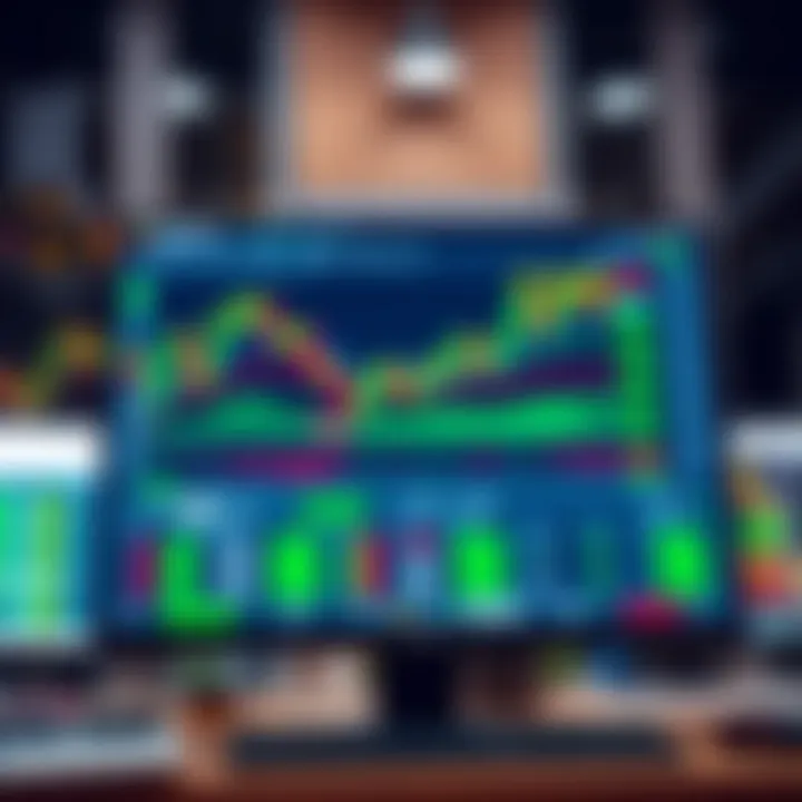 Screen displaying forex trading charts and currency pairs on a desktop