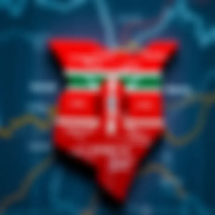 Map of Kenya highlighting regulatory compliance and safe trading practices for forex traders