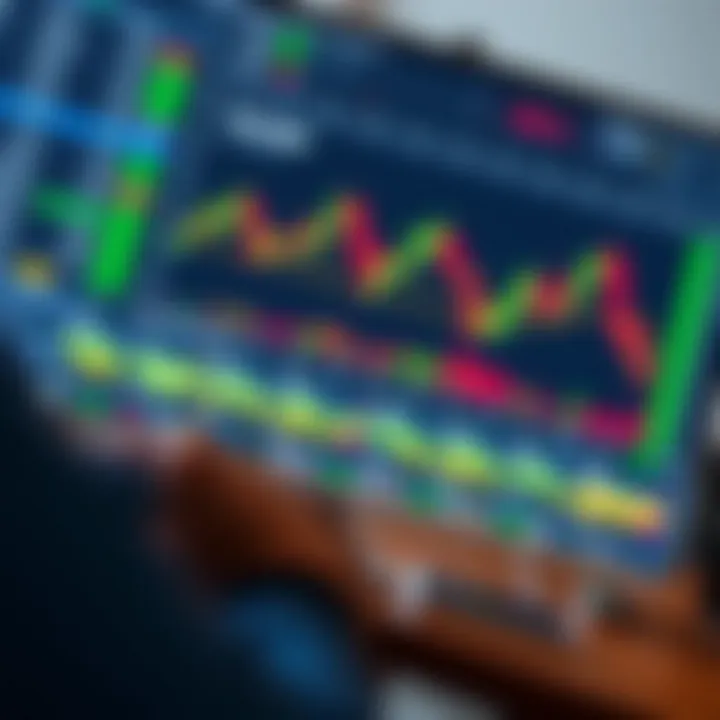 Forex Trading Platforms with Kenyan Currency Integration A computer screen displaying forex trading charts with Kenyan currency symbols