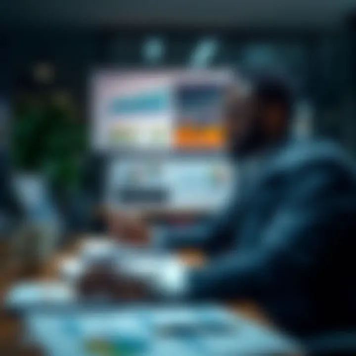 Kenyan business office with charts and data analytics representing strategic planning for risk reduction