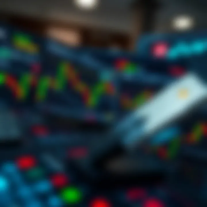 Dashboard of trading tools with charts and indicators used for swing trading strategies