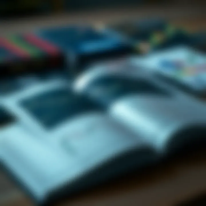 Collection of Essential Forex Trading Books in PDF Format Open book with forex charts and financial graphs on pages