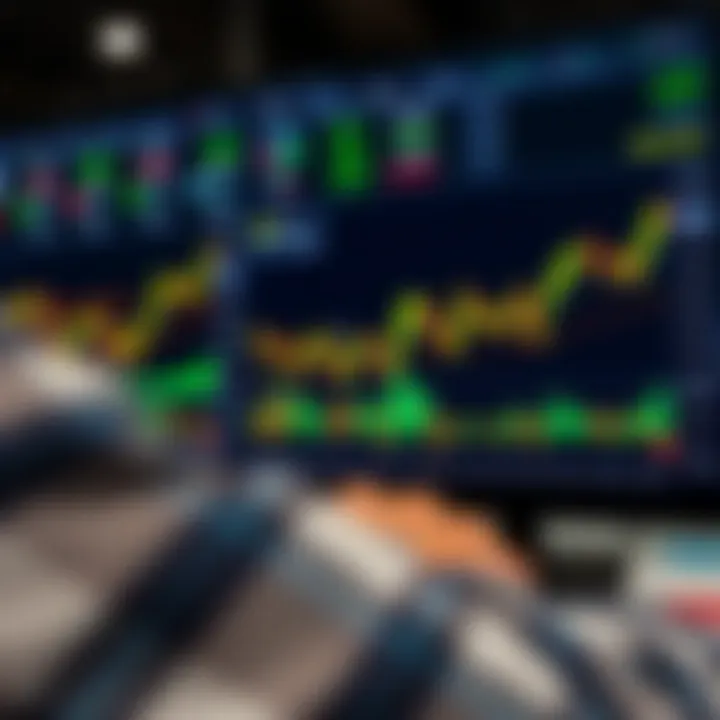 User navigating forex trading platform interface with charts and currency pairs