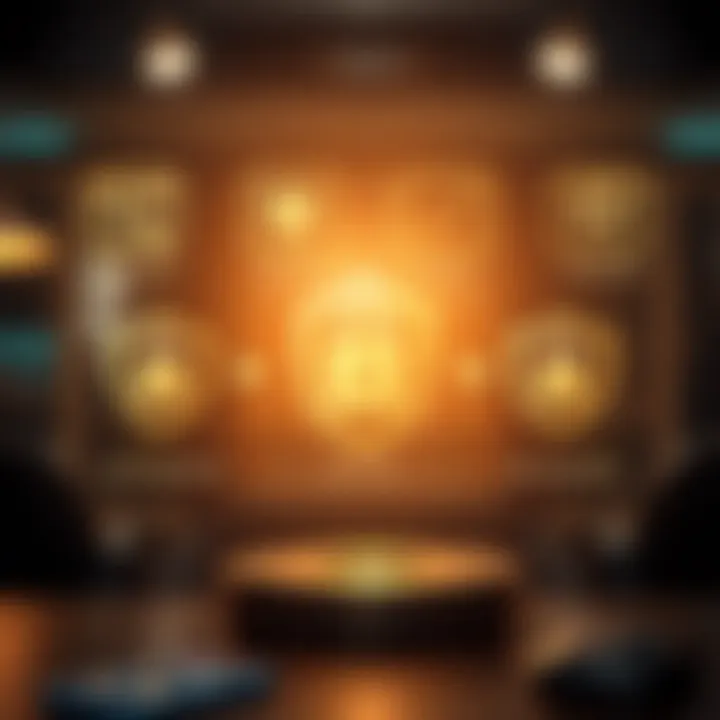 Illustration of regulatory compliance icons and security shields representing trustworthy brokers