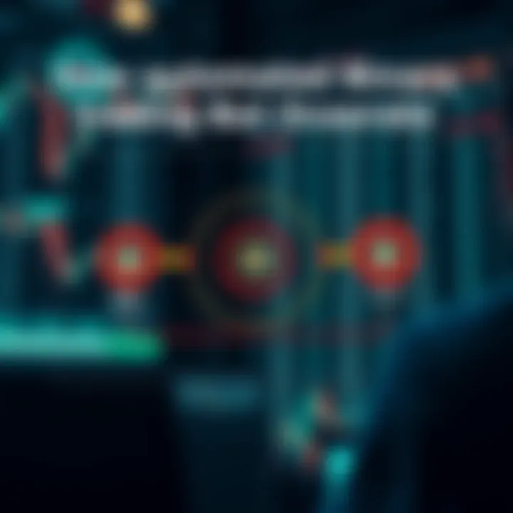 Diagram illustrating the functioning of an automated binary trading bot with algorithmic decision making