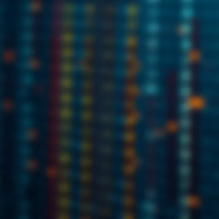 Visual representation of error detection and correction techniques in binary code transmission