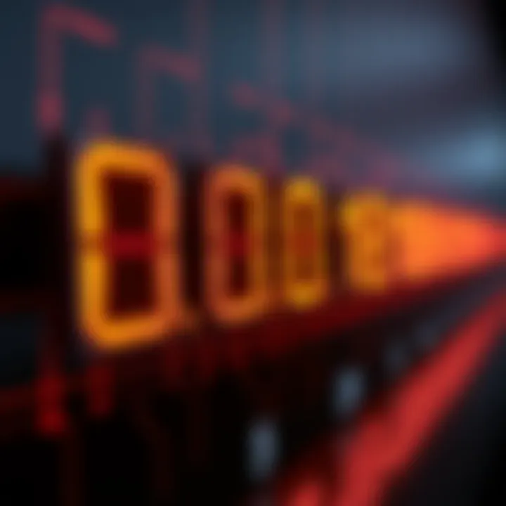 Diagram showing binary digits representing on and off electrical states