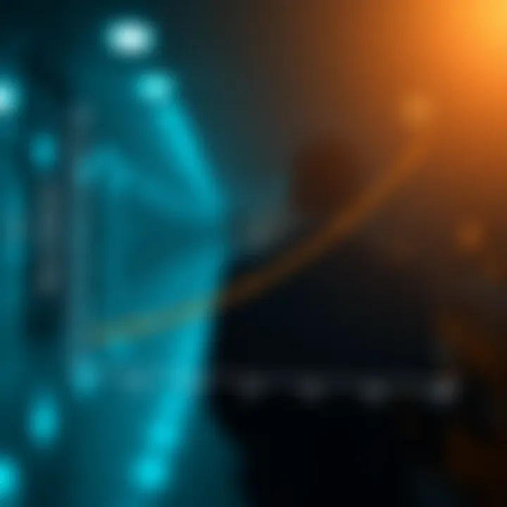 Graph showing the efficiency comparison between binary search and linear search