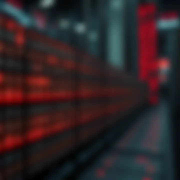 Visualization of binary search dividing a sorted array to locate a target value