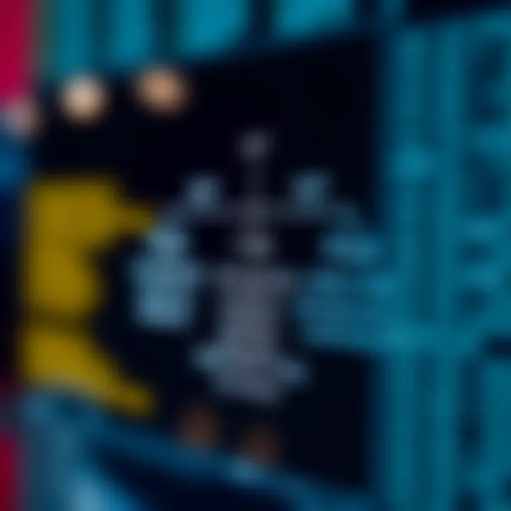 Diagram illustrating the hierarchical structure of a binary search tree with nodes connected by branches