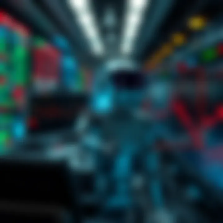 Diagram illustrating the operational flow of automated forex trading bots analyzing market data