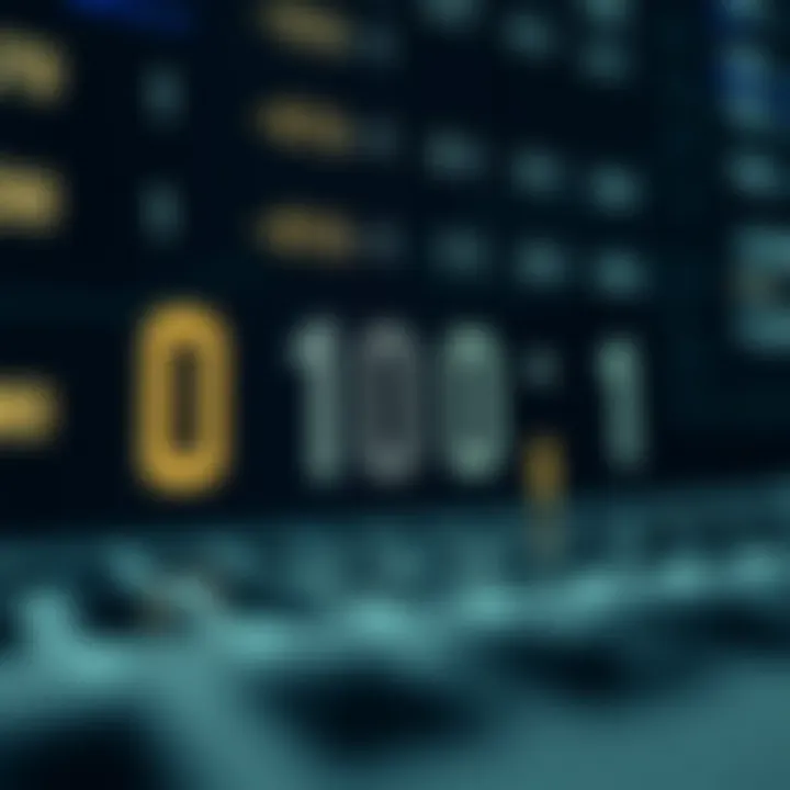 Visual example showing a binary number being converted to its decimal equivalent