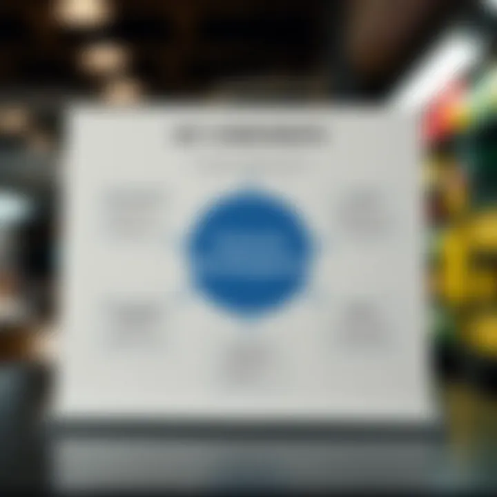 Diagram illustrating the core components of enterprise risk management including risk identification, assessment, and mitigation