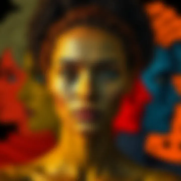 Colorful abstract representation of diverse gender identities symbolizing non-binary experiences