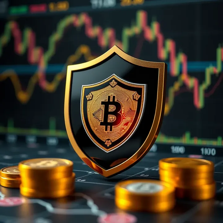 Conceptual illustration of trust and security in forex trading with shield and currency symbols
