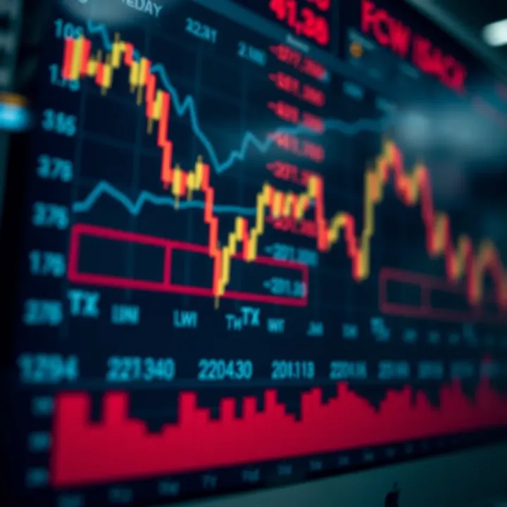 Graphical representation of currency fluctuations influenced by economic indicators shown on the forex calendar