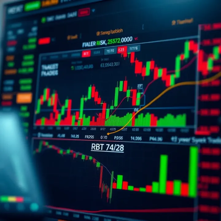 Diagram illustrating risk management techniques in forex trading with charts and indicators