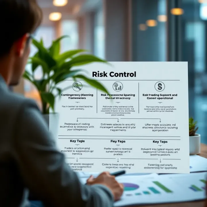 Illustration of a contingency planning framework with key steps and tools used in business and daily activities