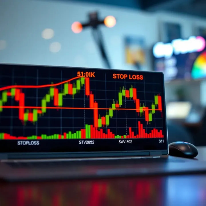 Managing Risk Exposure and Stop-Loss in Forex Trading Graph showing forex trading risk exposure with highlighted stop-loss levels