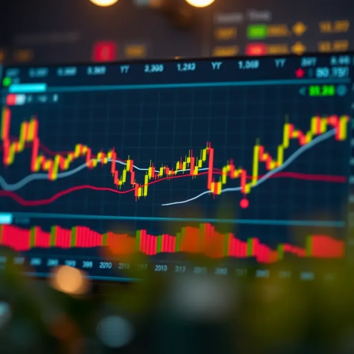 Line chart showing common forex chart patterns used for technical analysis and trading decisions