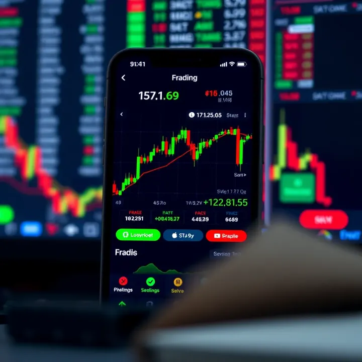 User interface of a forex trading application showing real-time currency exchange rates and market trends