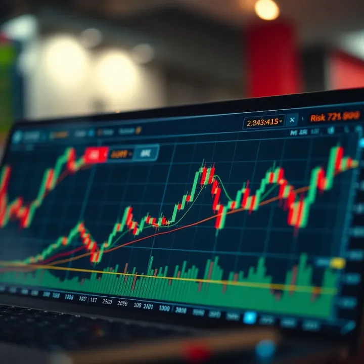 Chart illustrating risk management techniques and trading psychology concepts for forex trading in Kenya