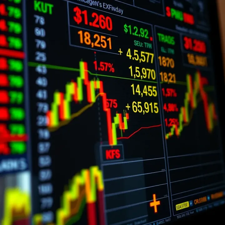 Forex trading platform displaying currency exchange rates with Islamic finance indicators