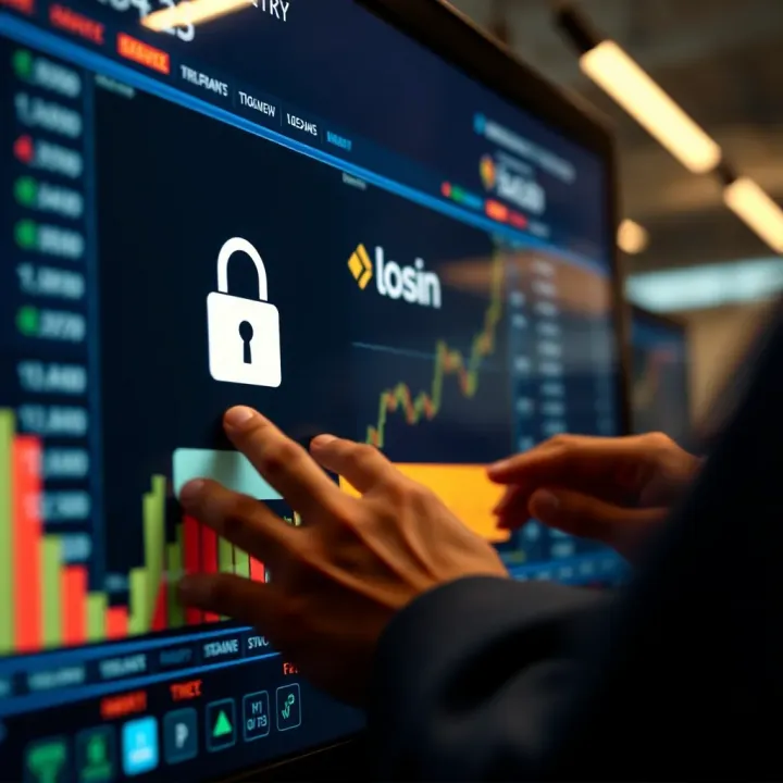 User securely entering login credentials on a digital platform