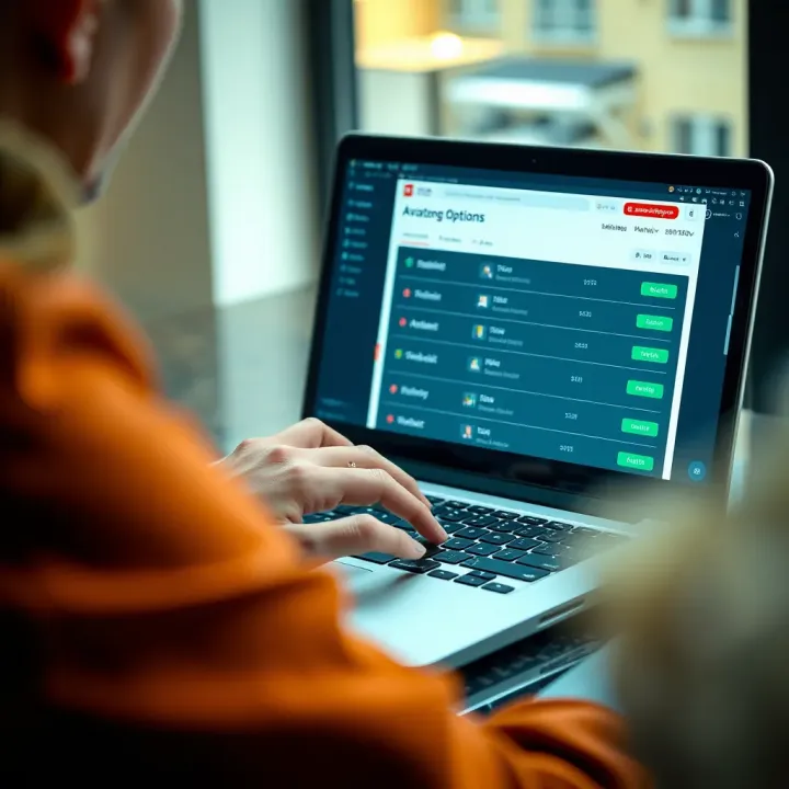 User interacting with Aviator platform on a laptop showcasing withdrawal options