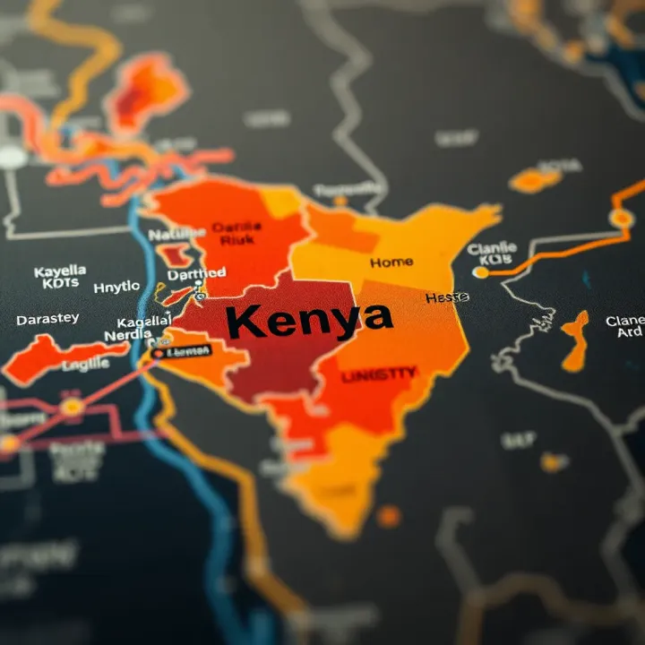 Business Risk Landscape in Kenya Map of Kenya highlighting key industries and natural disaster risk zones for business planning