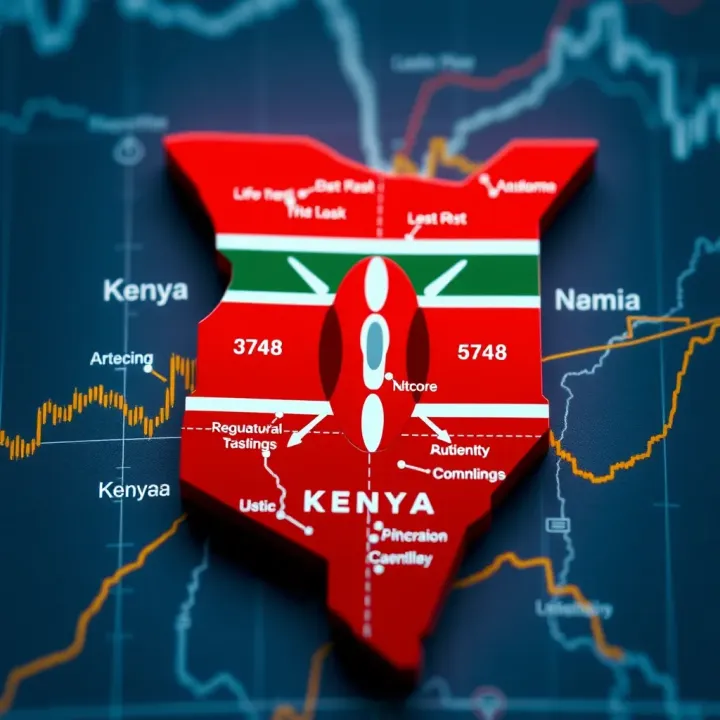 Map of Kenya highlighting regulatory compliance and safe trading practices for forex traders