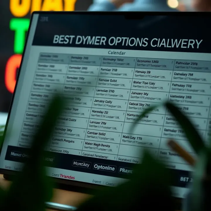 Calendar highlighting key economic events impacting binary options trading in Kenya