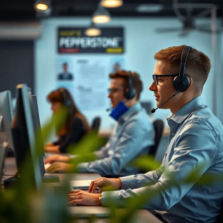 Pepperstone's Dedicated Customer Support Services Customer support team providing assistance through online chat and call center