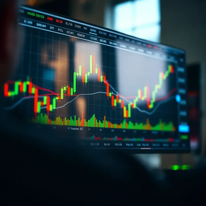 Overview of Pepperstone's Forex Trading Platform Graph showing forex market trends on a digital trading platform interface