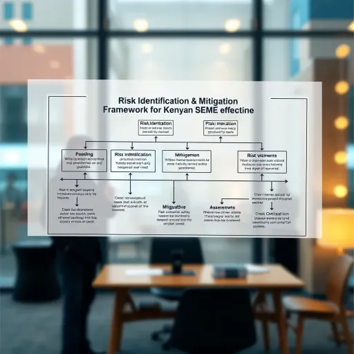 Flowchart showing risk identification, assessment, and mitigation steps tailored to Kenyan SMEs